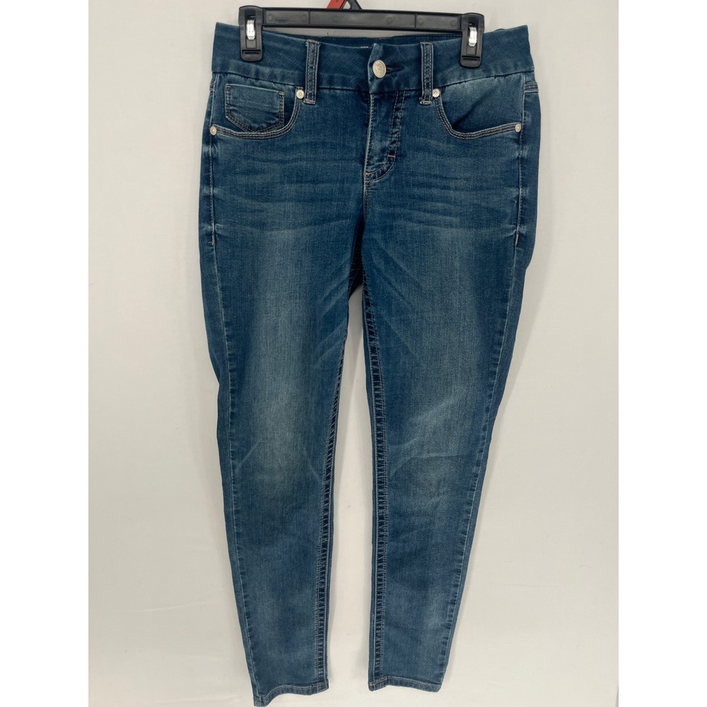 Seven7 Tummyless Skinny Jeans Womens 8 Blake Blue Stretch Denim Medium Wash 3183